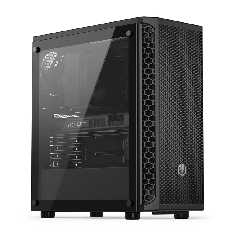 ENDORFY Signum 300 Air, ATX PC case, mesh front panel, tempered glass side panel, 4x120mm PWM fans included, up to 325mm GPU, removable dust filters