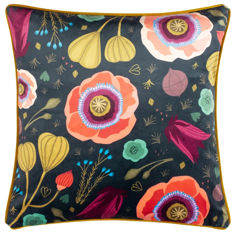 Kate Merritt Bright Blooms Feather Filled Cushion