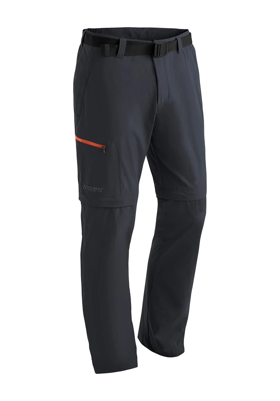 Maier Sports Men's Tajo Hiking Trousers, Black/Pinata, 48 (EU)