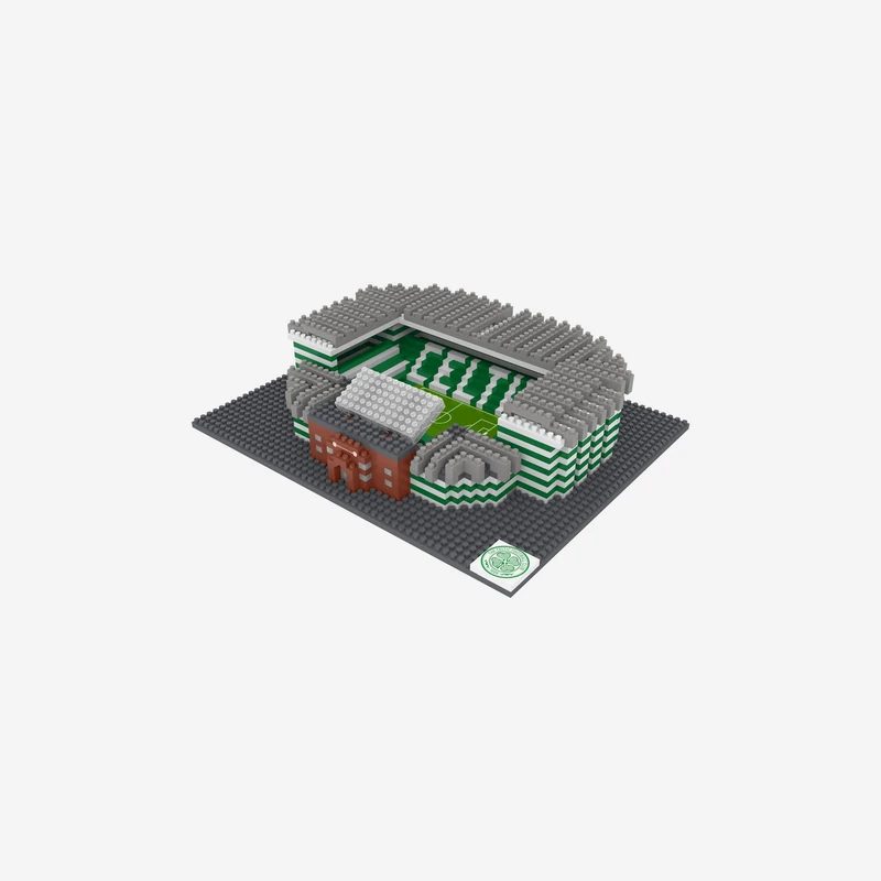 FOCO Officially Licensed Celtic FC Celtic Park 3D Bricks Mini BRXLZ Football Stadium Construction Set - Premier League Model - 1,053 Pieces - Ages 12+ - Sports Merchandise