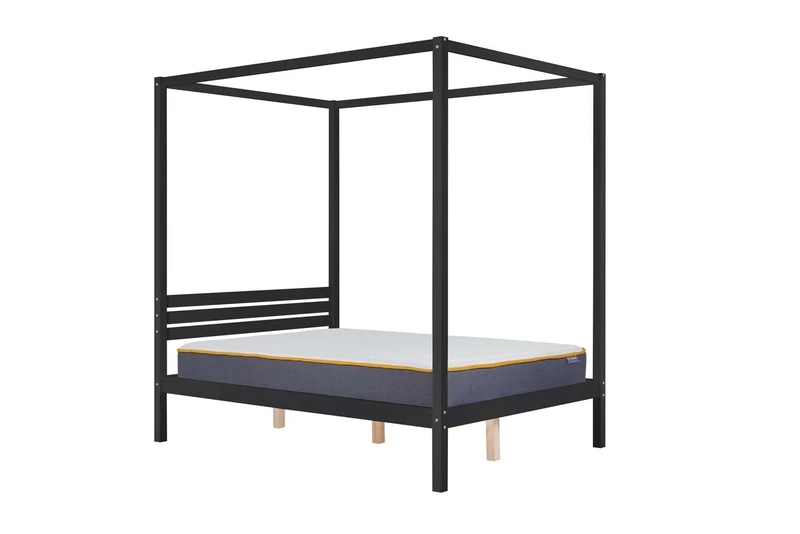 Mercia Four Poster King Bed Black