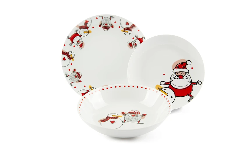 Excelsa Snowman 65991 18-Piece Dinner Set
