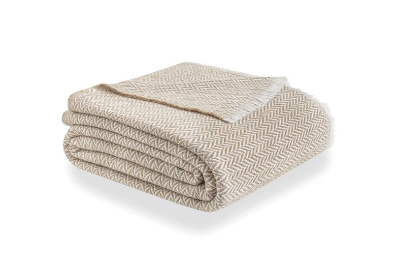 Todocama - Extra Soft Cotton Blanket, Four Seasons, Multipurpose Sofa Quilt, Plaid for Bed, Foulard Blanket, Bed Cover, Sofa Cover. (230 x 240 cm, Sand Beige)., PRCMAMSBEAR, 230 x 240 cm