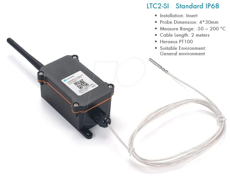Dragino Industrial Temperatur Transmitter LTC2-SI-EU868 · Wasserfest