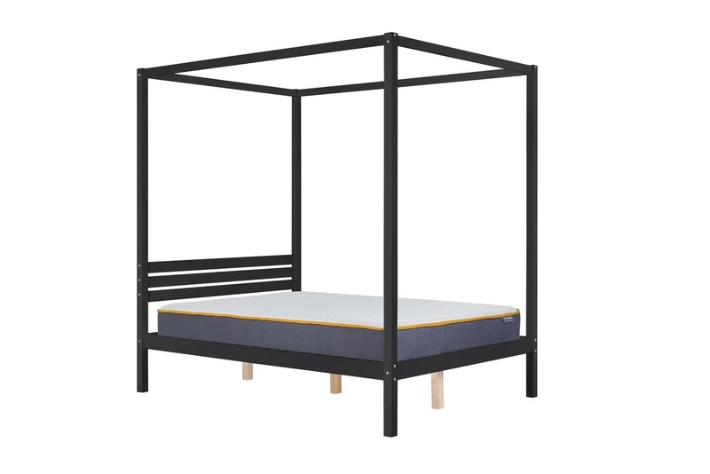 Mercia Four Poster Double Bed Black