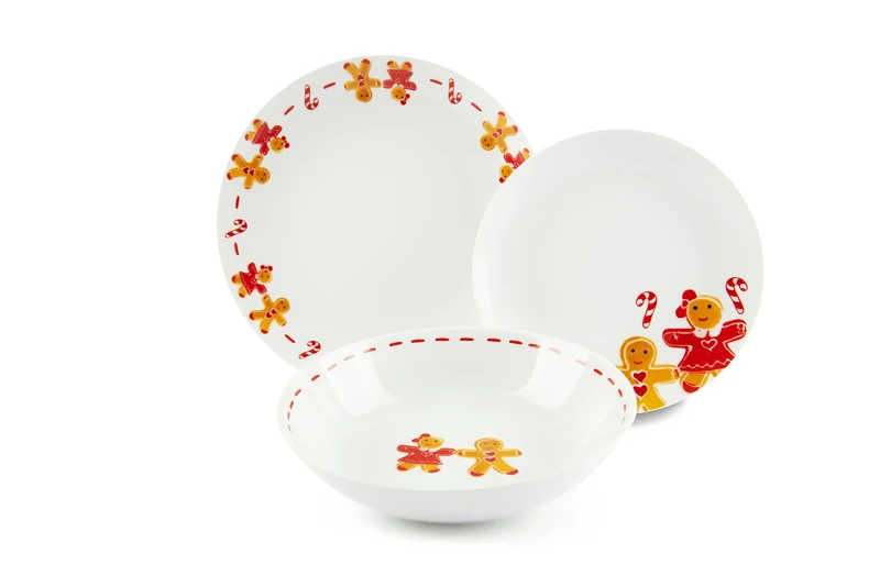 Excelsa Ginger Boy & Girl Dinner Set 18 Pieces