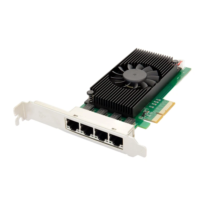 Quad 2.5 Gigabit Ethernet PCI-E Network Expansion Card RJ45 LAN Adapter Low Profile Bracket SY-PEX24086