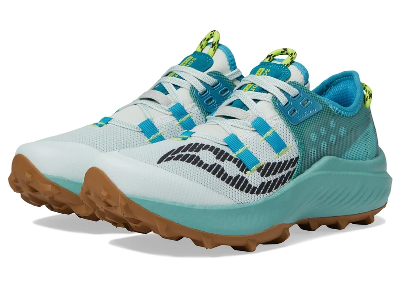 Saucony Women's Endorphin Rift Hiking Shoe, Mist/Bronze, 5.5