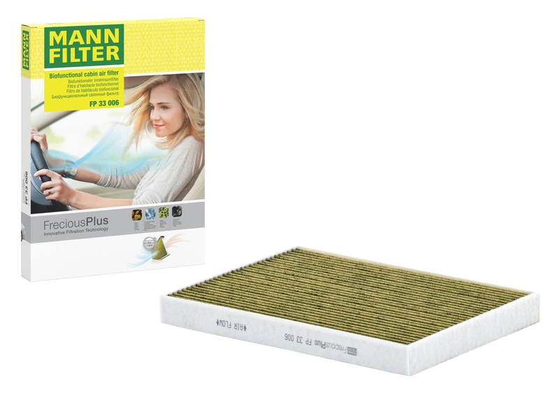 MANN-FILTER FP 33 006 Cabin Air Filter - Pollen Filter with Activated Carbon - for Cars + Transporters