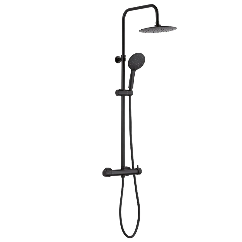Extendable Shower Column Star Plus 01 Matte Black