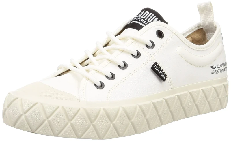 Palladium Unisex Palla ACE LO Supply Sneaker, Star White, 3 UK