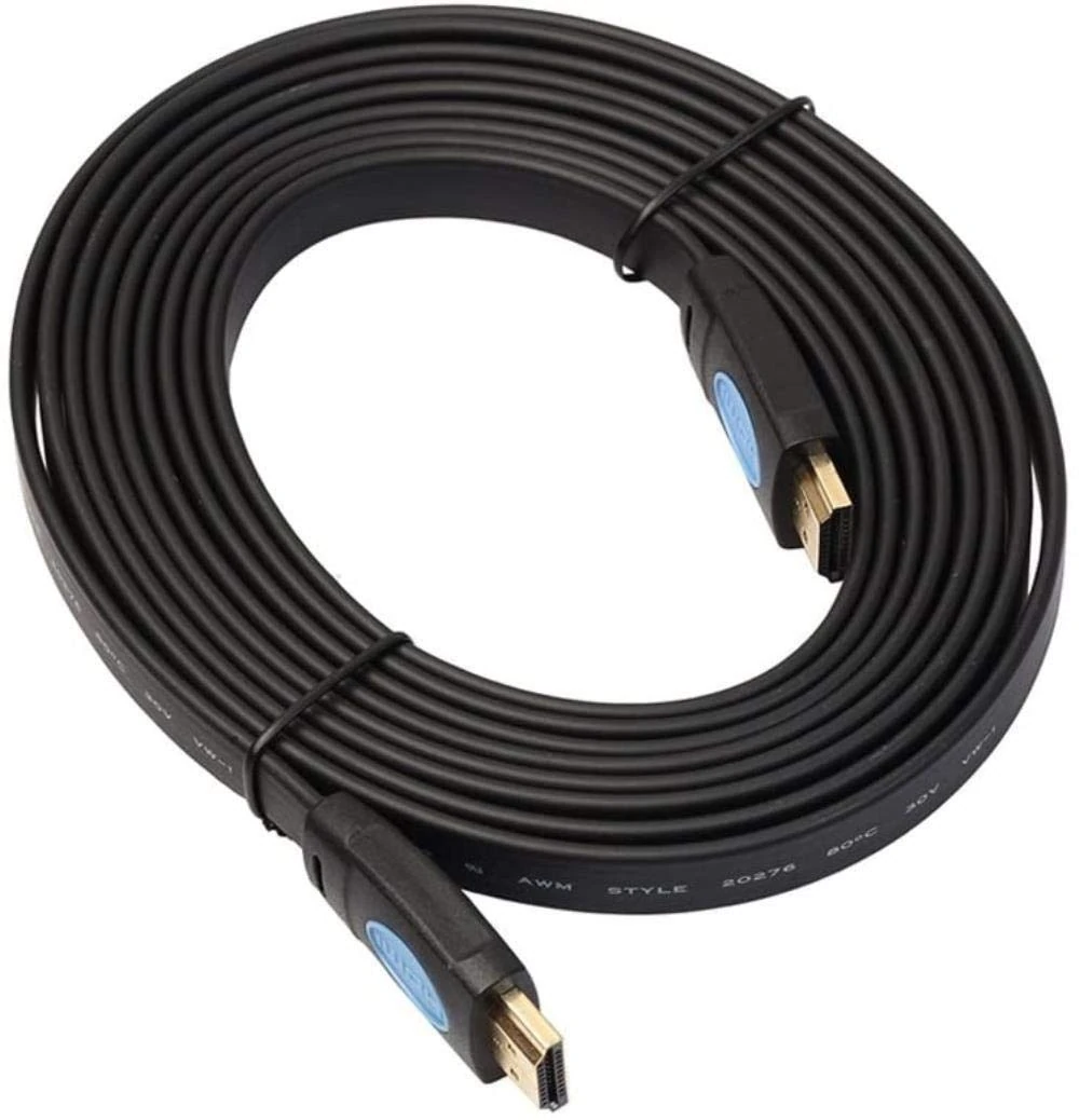 XCC HDIM Cable Version 2.0 Supports 3D 4K*2K Resolution Flat HDMI Computer TV Set-top Box HD Cable (Size : 10m)