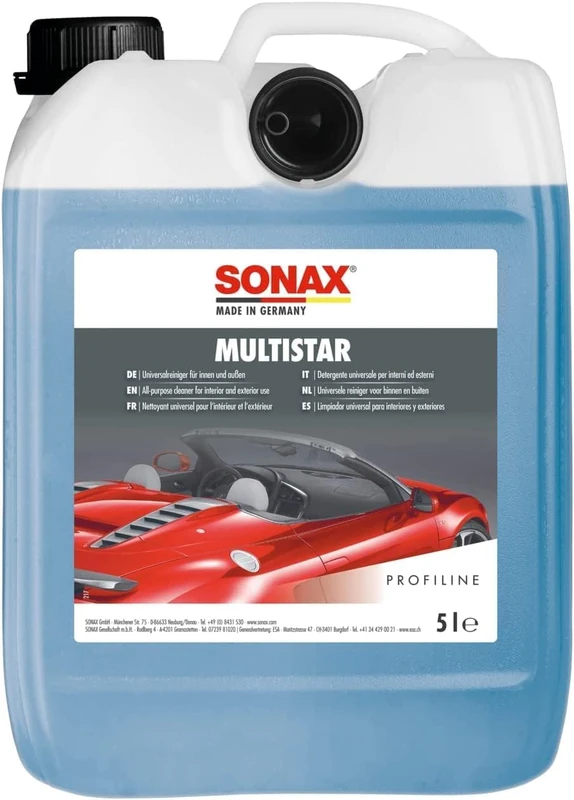 SONAX Profiline MultiStar (5 Litres) Universal Cleaner for Indoor and Outdoor Vehicle Treatment | Item No. 06275050