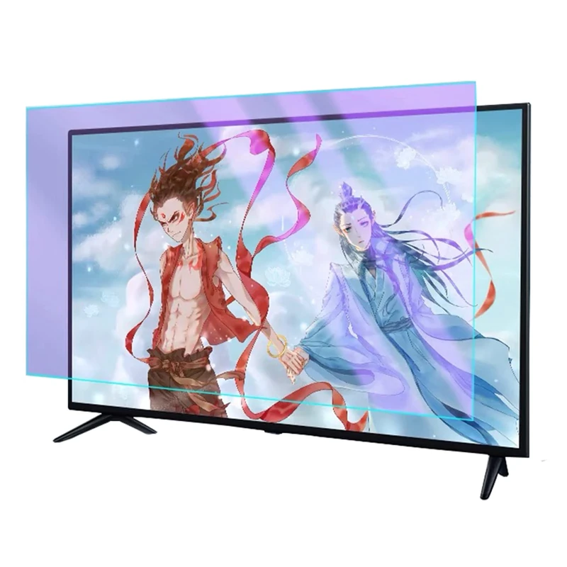 Household Anti-Glare TV Screen Protectors, Blocking Blue Light from 380 to 495Nm, Anti- UV Screen Protector Filter, for LCD, LED, 4K OLED & QLED HDTV,40in(886x498mm)