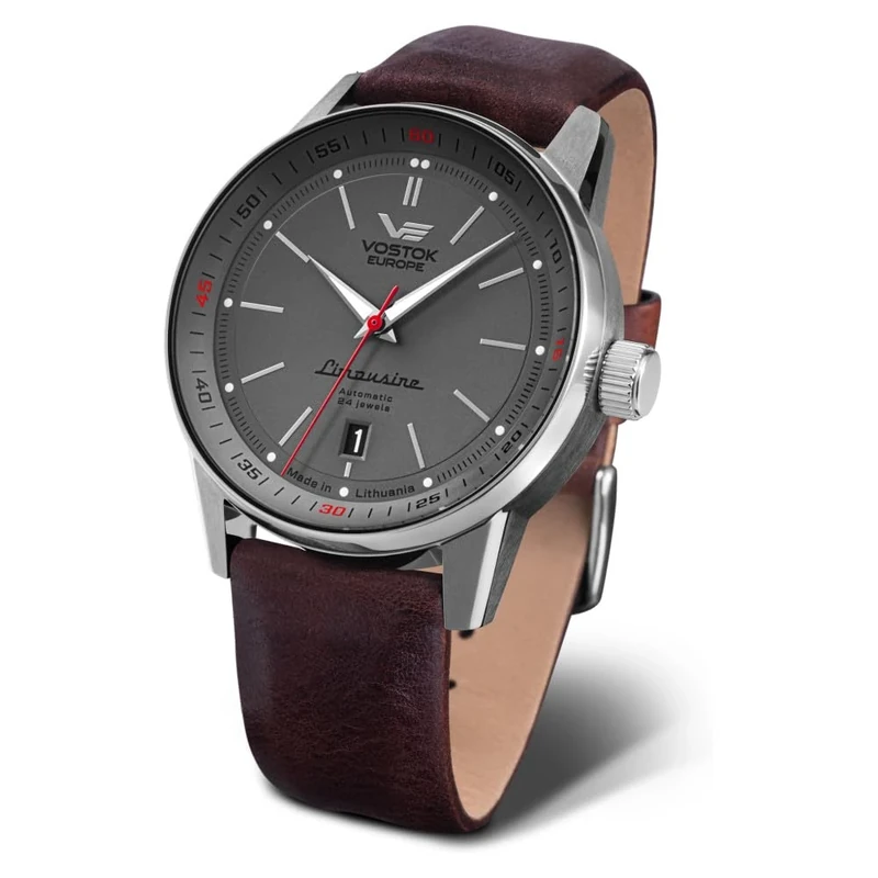 Vostok Europe Men Analog Automatic Watch with Leather Strap 560A688