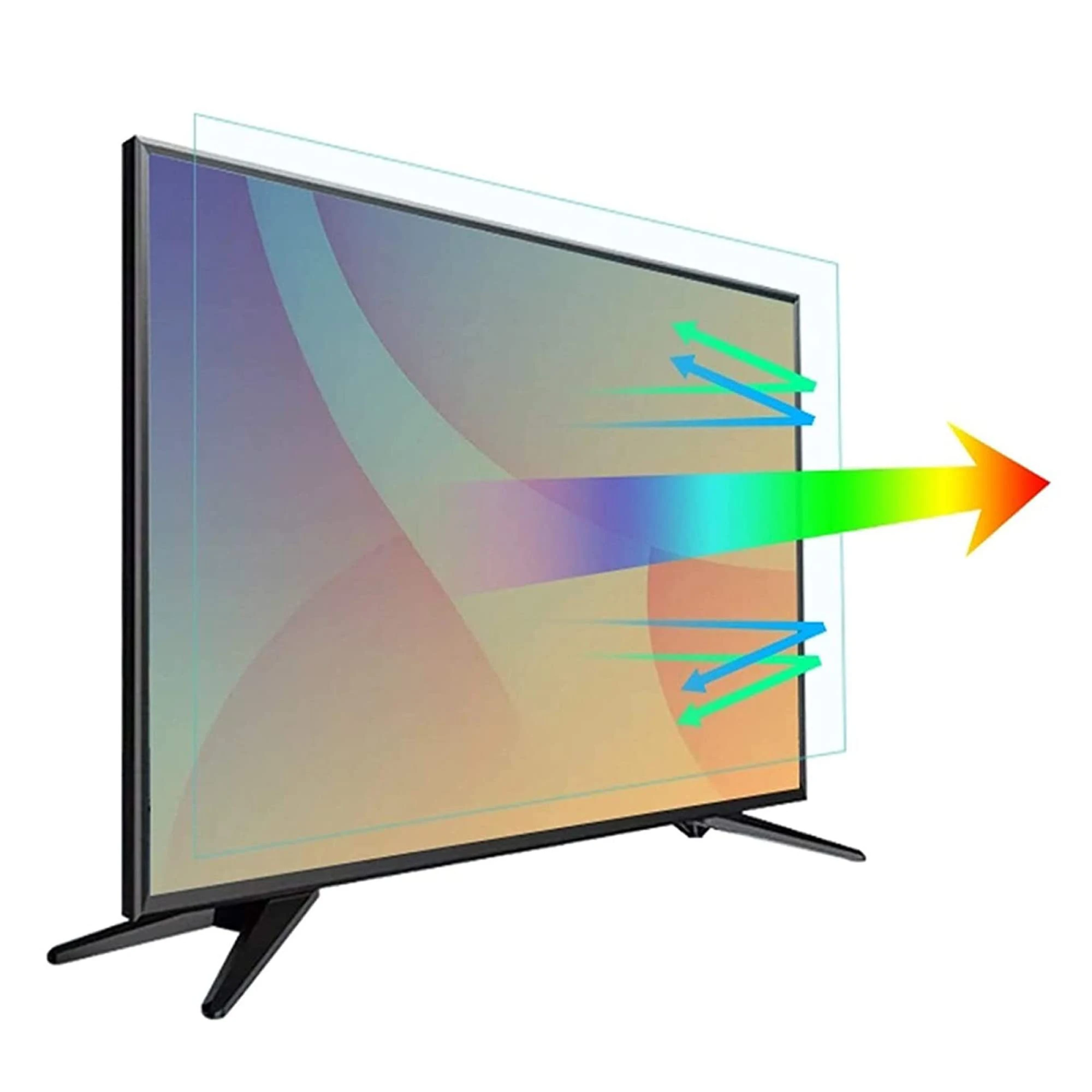 Household 32-75 in Anti UV TV Screen Protector Filter, Anti Blue Light/Anti Scratch Film, Relieve Eye Fatigue Protect Your Eyes, for LCD, LED, OLED & QLED 4K HDTV/70in 1538x869mm