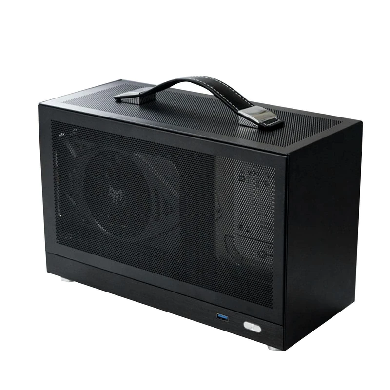 Fowybe ITX Case | Computer Case Mini ITX PC Chassis | USB Open Studio Chassis, Portable MINI ITX Chassis Supports PC Case