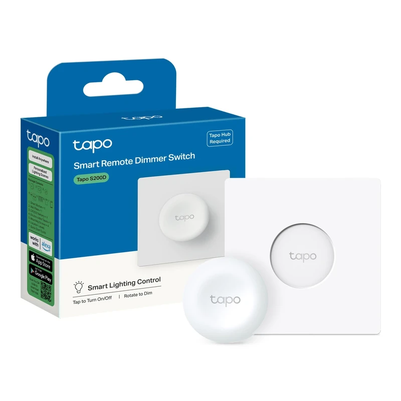 Tapo S200D Remote Dimmer Switch - Battery, Multi-Location Control