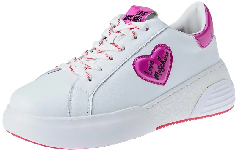 Love Moschino Women's JA15125G1H Sneakers, White, 5 UK
