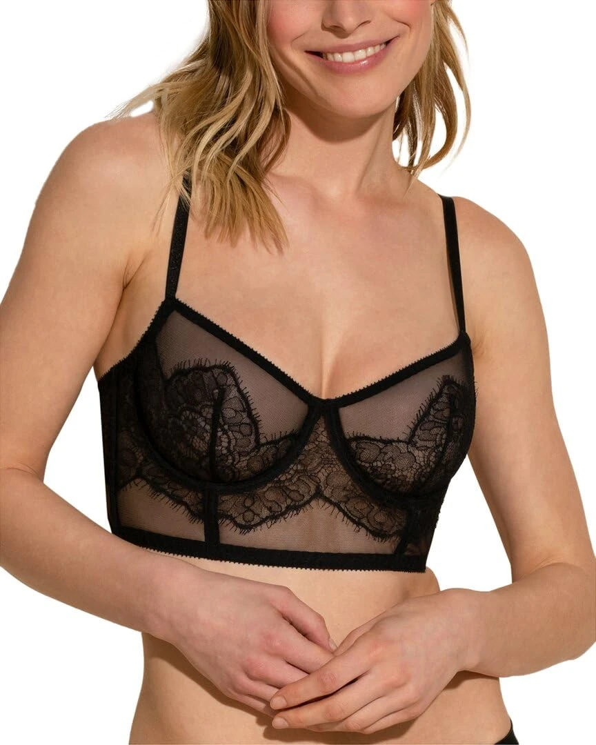 Cosabella Women's Maharaja Bustier Bra, Black, 2