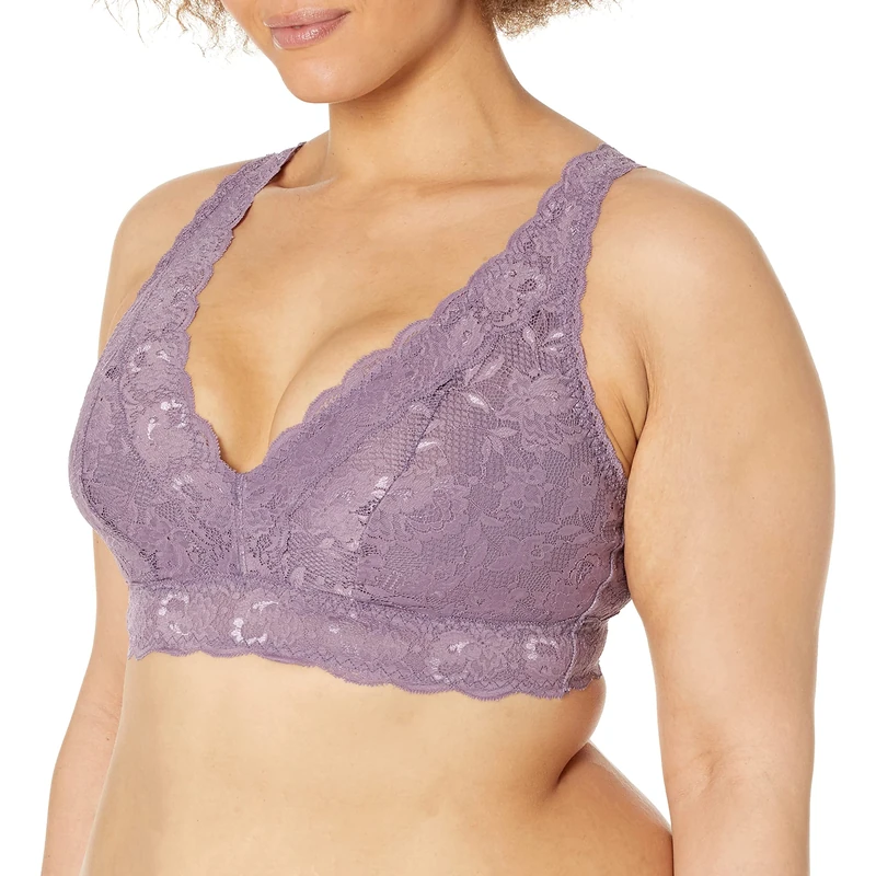 Cosabella Women's Say Never Super Curvy Plungie Longline Bralette Plunge Bra, Himalayan Sky, S