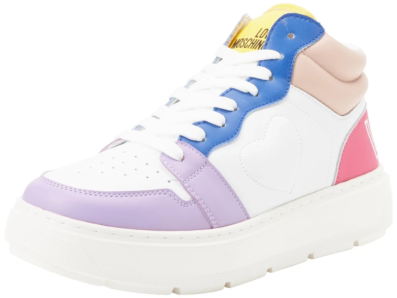 Love Moschino Women's JA15234G1H Sneakers, White, 6.5 UK