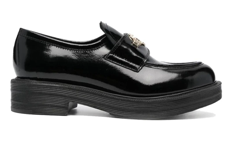 Love Moschino Women's JA10154G1H Boat Shoe, Black, 4 UK