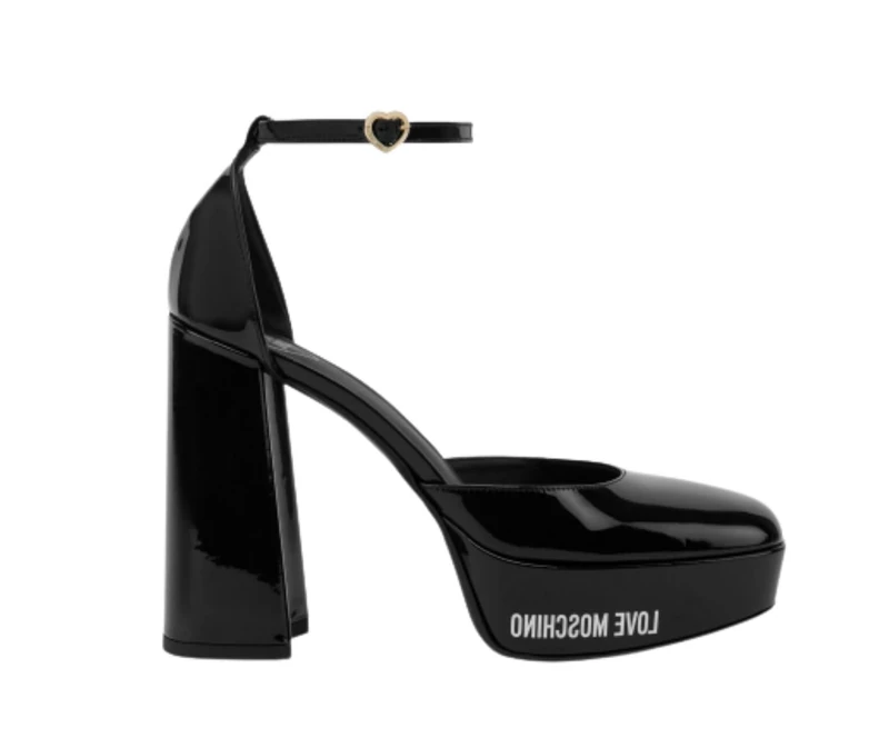 Love Moschino Ja1028cg1h, Women's Heel Sandals, Black, 7 UK