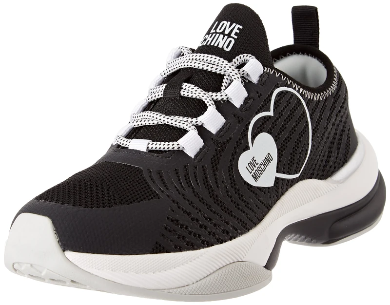 Love Moschino Women's JA15315G1H Sneakers, Black, 2.5 UK