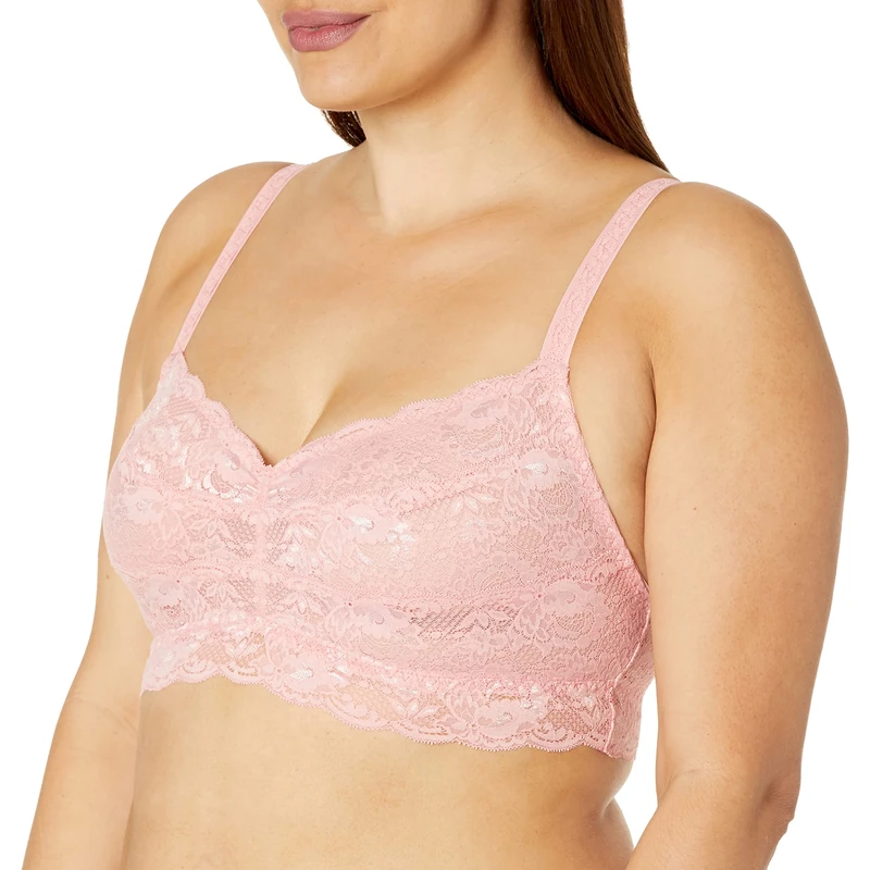 Cosabella Women's Say Never Extended Sweetie Bralette Bra, Jaipur Pink, 2X US