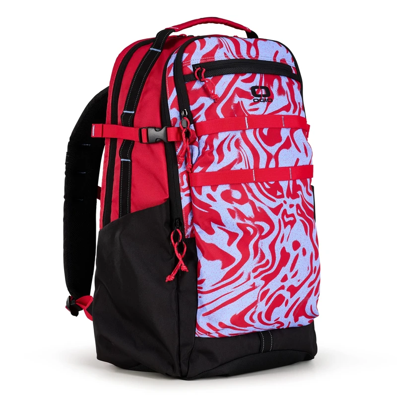 OGIO Alpha 25L Backpack - Red Melting Geos