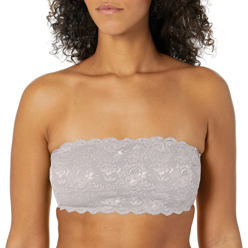Cosabella Women's Say Never Flirtie Bandeau Bra, Varanasi Gray, XXS