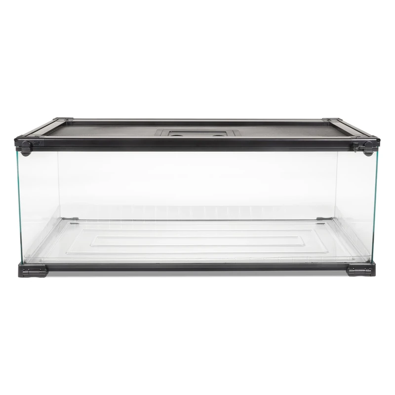 Zilla QuickBuild Terrarium with Easy Clean Bedding Tray, Sleek Glass Reptile Habitat, Easy Setup, Suitable for Most Reptile Pets, Whether Amphibians, Reptilians, Snakes, or Even Arachnids, 30"x12"x12"