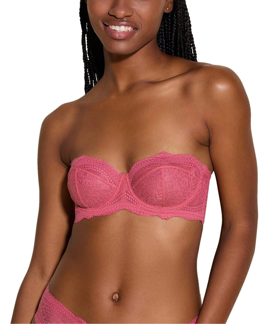 Cosabella Women's Forte Strapless Bra, Rose, 32F