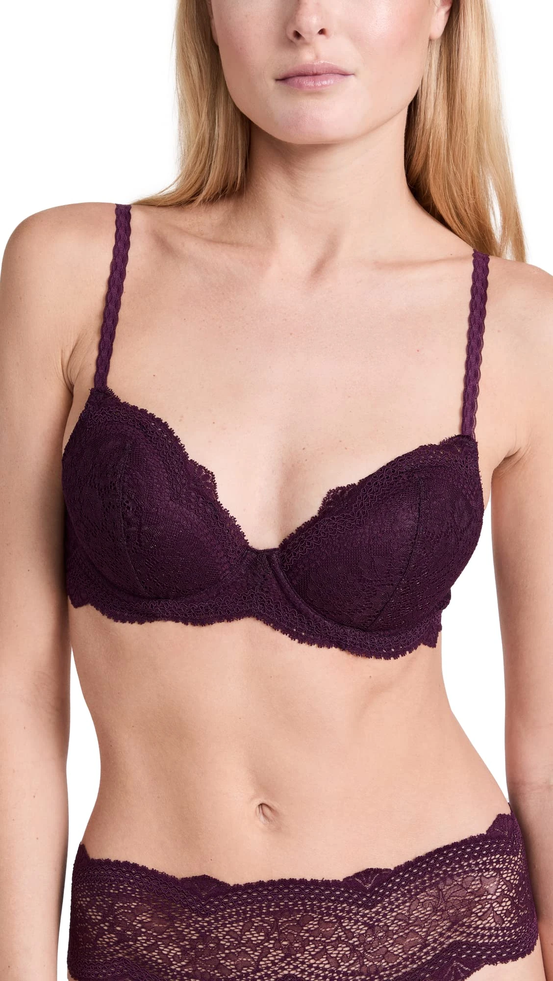 Cosabella Women's Forte T Shirt Bra, Burgundy, 34E