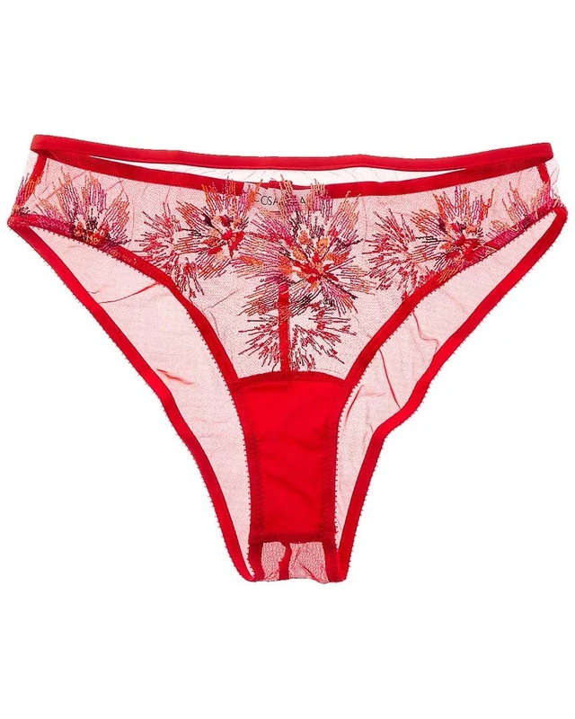 Cosabella Women's Maasai Bikini Style Underwear, Mystic Red, S