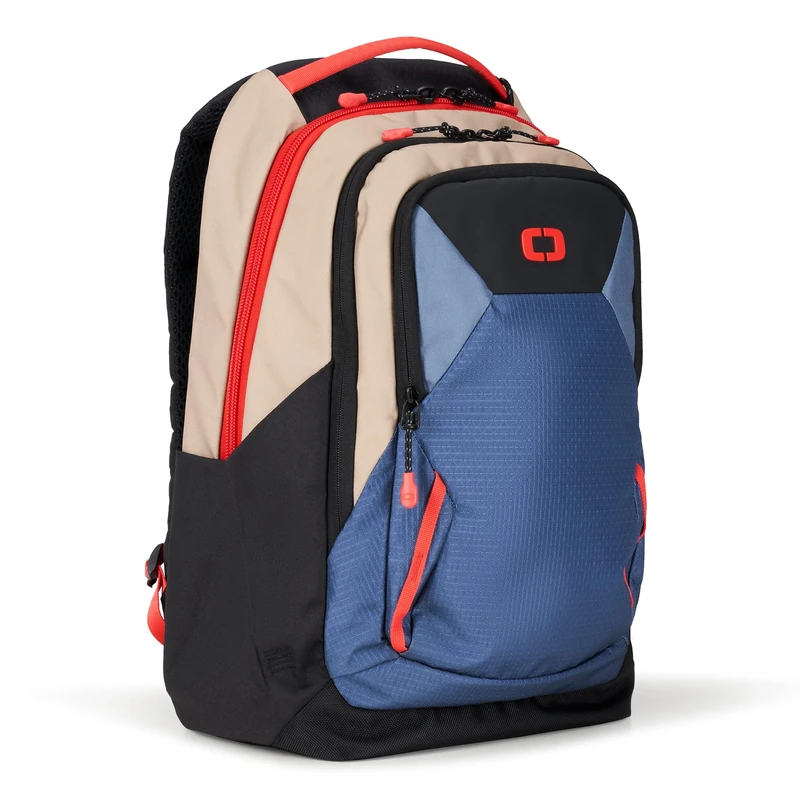 OGIO Axle Pro Backpack Tan/Blue/Red - Image 1