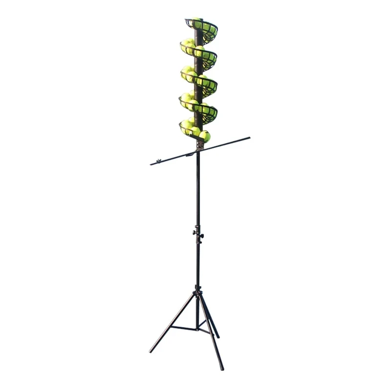 AnEssOil Tennis Ball Dropping Machine Tennis Ball Feeder Tennis Machine Lightweight Tennis Serving Machine 33 Balls
