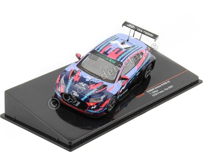 Solido IXO Veloster NCTR Pau 2021 Diecast Model - 1/43 Scale