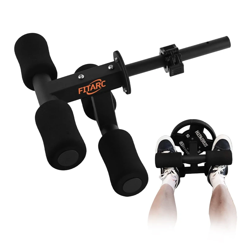 Fitarc Tib Bar, Tibialis Trainer, Tibia Dorsi Calf Raise Machine, Knees Over Toes Equipment for Strengthening Calves/Shins/Ankles, Black, Fits 1" Olympic Weight Plates