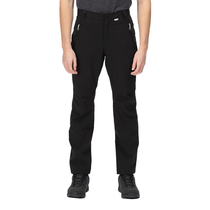 Regatta Mens Dayhike Waterproof Trousers with Stretch Lining, Breathable & Windproof - Perfect for Outdoors, Walking, Hiking & Trekking Black