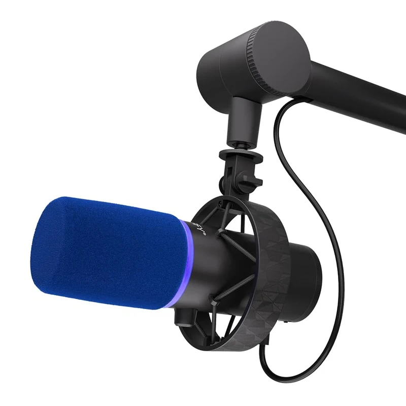 ENDORFY Solum Broadcast, RGB mute/reverb indicator, USB Plug&Play PC microphone, 20 mm diaphragm with gold coating, adjustable studio arm, headphone output with volume control