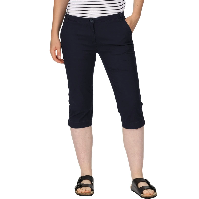 Regatta Womens Bayla Capri Capri Trousers - Navy - 10 - Image 1