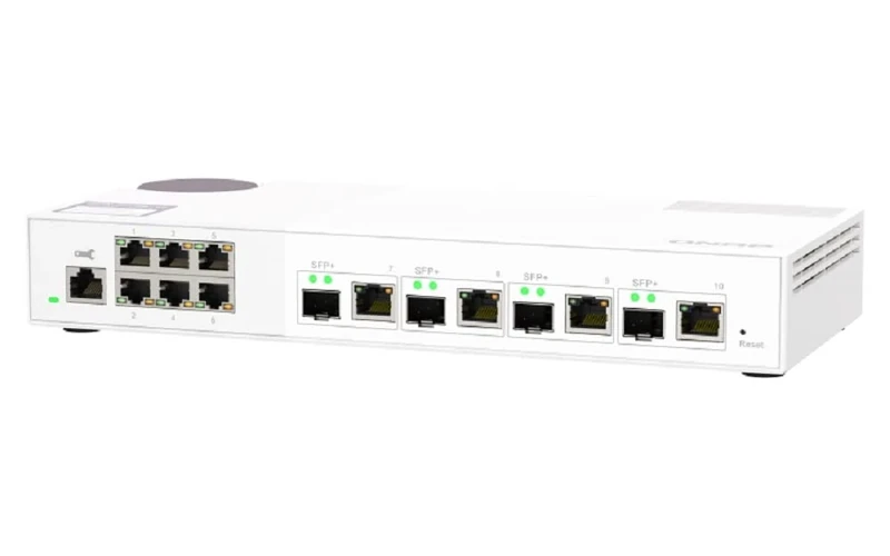 QNAP QSW-M2106-4C commutateur réseau Géré L2 2.5G Ethernet (100/1000/2500) Blanc