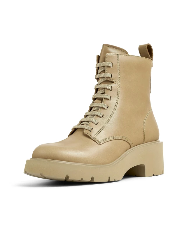 Camper Women's Milah Ankle Boots, Beige 009, 9 UK