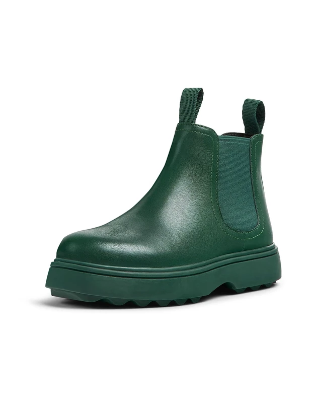 Camper Norte Kids K900149 Chelsea Boot, Green 015, 11 UK Child
