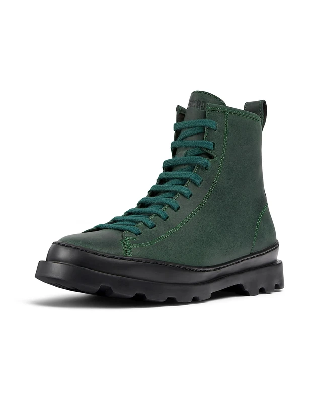 Camper Women's Brutus K400325Medium Lace Boot, Green 041, 4 UK