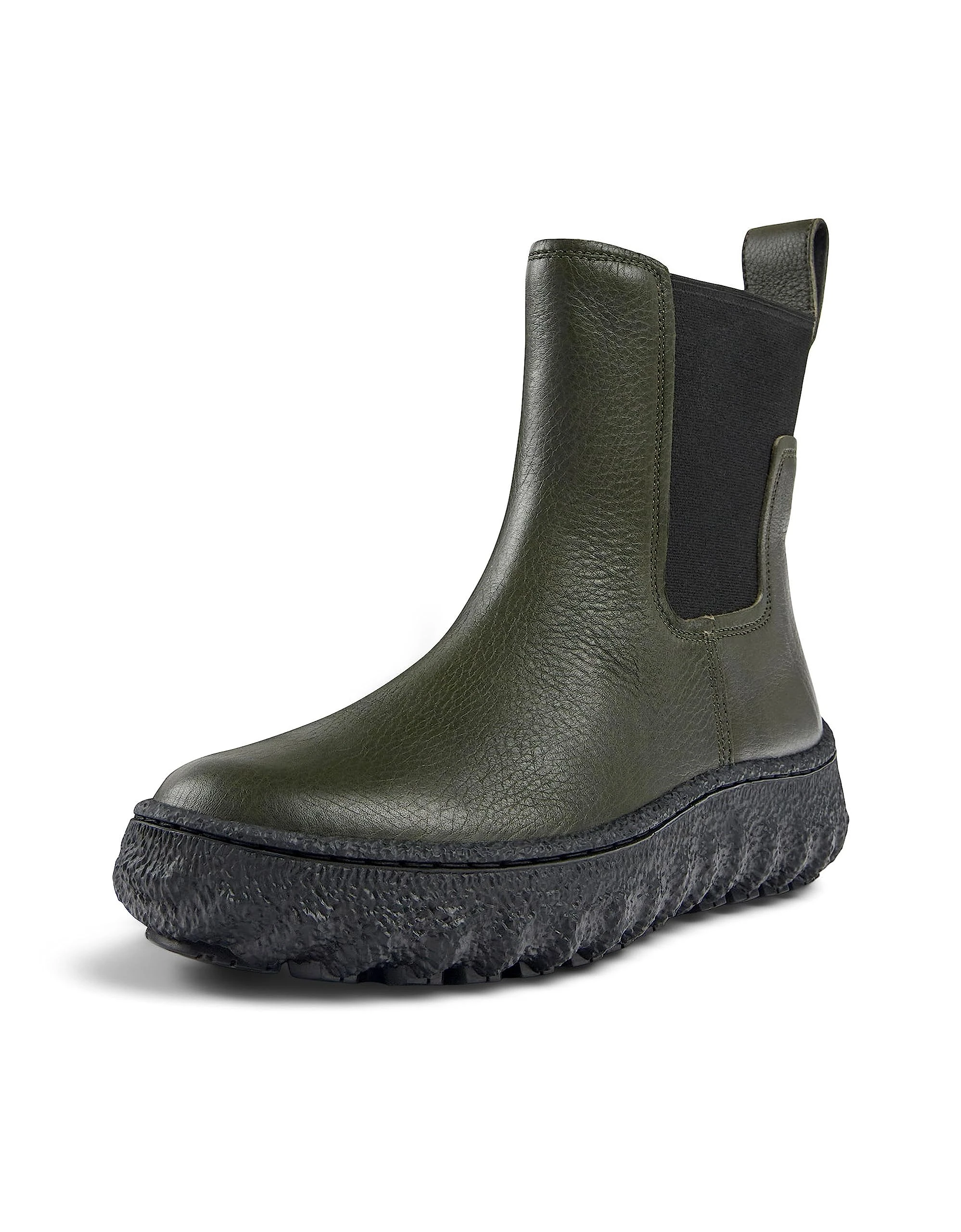 Camper Women's Ground K400654 Chelsea Boot, Dark Green, 3 UK