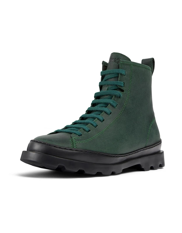 Camper Women's Brutus K400325Medium Lace Boot, Green 041, 7 UK