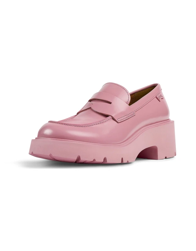 Camper Women's Milah Pink 012 Leather Loafers - Size 5 UK - Image 1